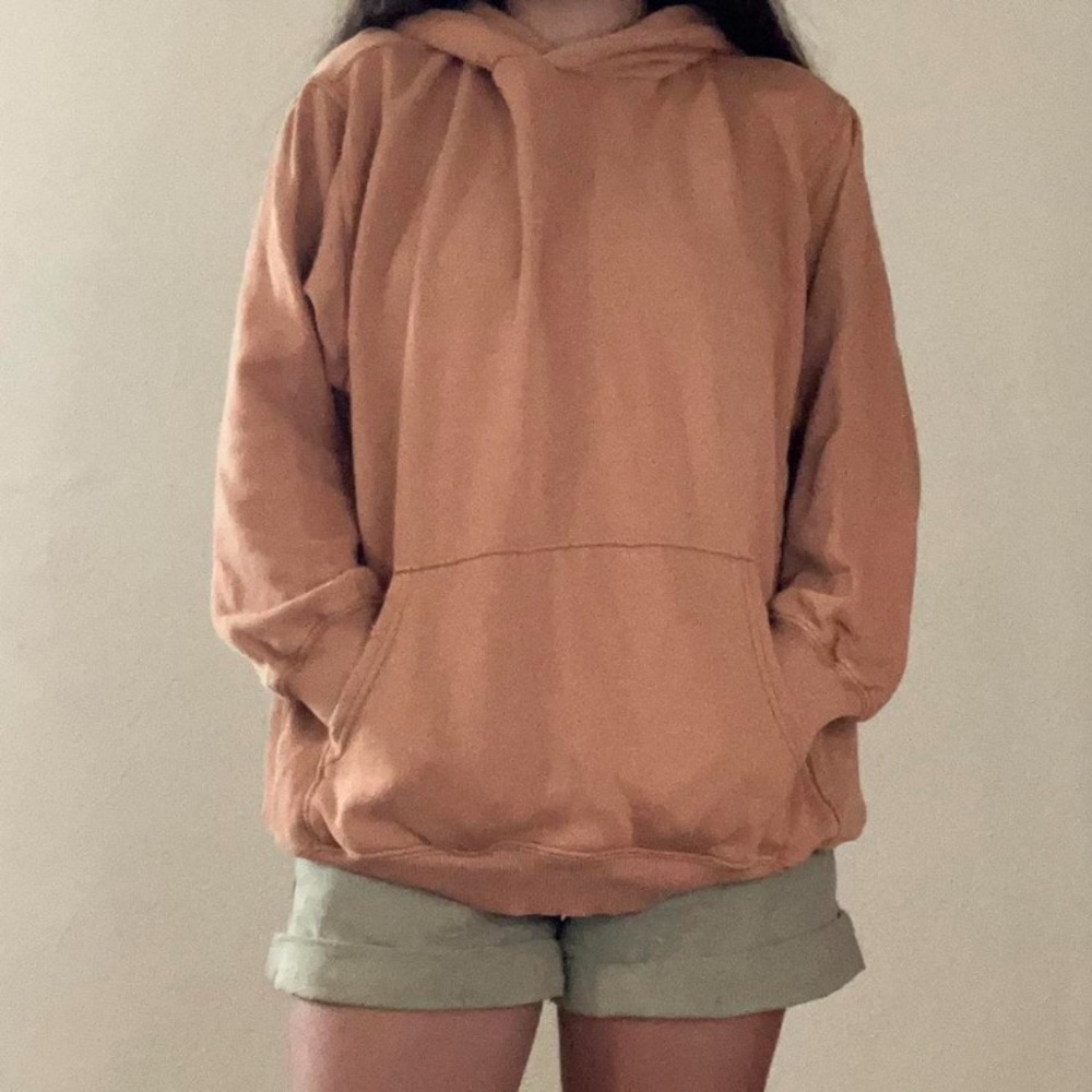 Aerie Burnt Orange Sweatshirt
Pullover Hoodie cute distressed style Size: M